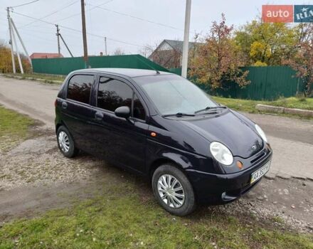 Синий Дэу Матиз, объемом двигателя 0.8 л и пробегом 186 тыс. км за 2700 $, фото 1 на Automoto.ua