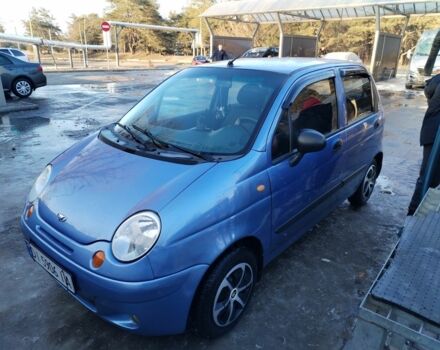 Синий Дэу Матиз, объемом двигателя 8 л и пробегом 137 тыс. км за 2500 $, фото 1 на Automoto.ua