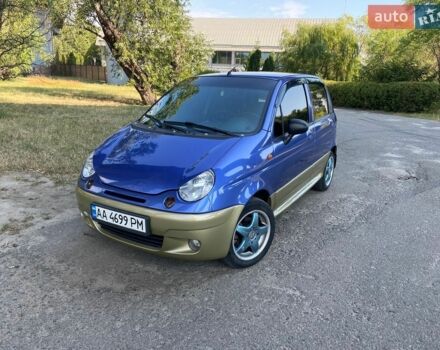 Синий Дэу Матиз, объемом двигателя 1 л и пробегом 130 тыс. км за 2500 $, фото 1 на Automoto.ua