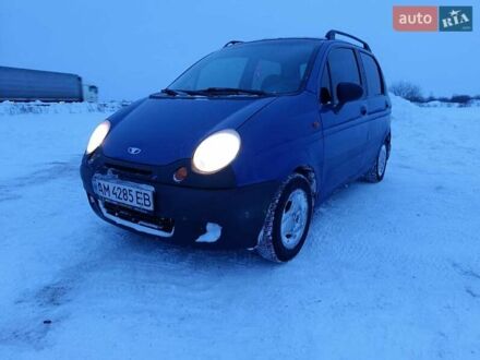 Синий Дэу Матиз, объемом двигателя 0.8 л и пробегом 153 тыс. км за 1999 $, фото 1 на Automoto.ua
