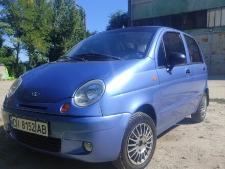 Синий Дэу Матиз, объемом двигателя 0.8 л и пробегом 78 тыс. км за 2500 $, фото 1 на Automoto.ua