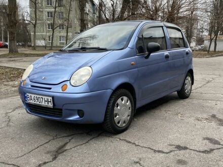 Синий Дэу Матиз, объемом двигателя 0.8 л и пробегом 120 тыс. км за 1800 $, фото 1 на Automoto.ua