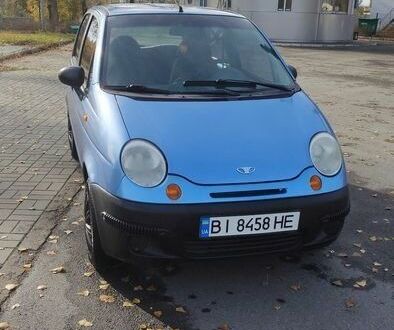 Синий Дэу Матиз, объемом двигателя 0.8 л и пробегом 201 тыс. км за 1500 $, фото 1 на Automoto.ua