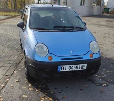 Синій Деу Матіз, об'ємом двигуна 8 л та пробігом 201 тис. км за 1500 $, фото 1 на Automoto.ua