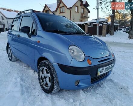 Синий Дэу Матиз, объемом двигателя 0.8 л и пробегом 57 тыс. км за 2500 $, фото 1 на Automoto.ua