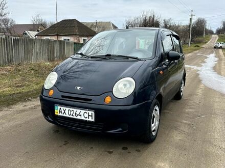 Синий Дэу Матиз, объемом двигателя 0.8 л и пробегом 200 тыс. км за 2200 $, фото 1 на Automoto.ua