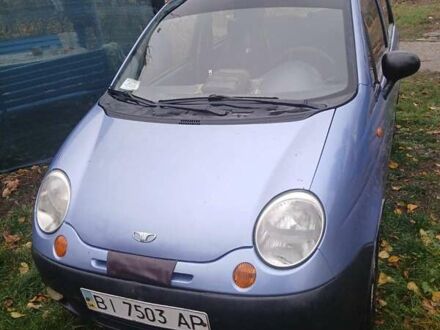 Синий Дэу Матиз, объемом двигателя 0.8 л и пробегом 237 тыс. км за 1500 $, фото 1 на Automoto.ua