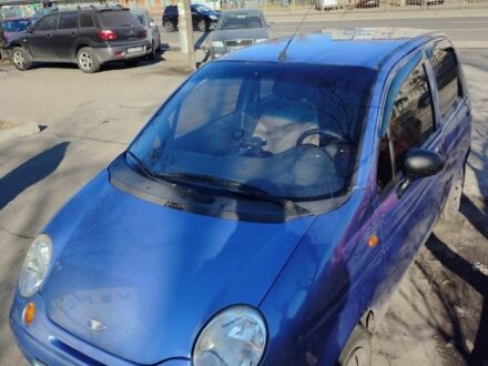 Синий Дэу Матиз, объемом двигателя 0.8 л и пробегом 122 тыс. км за 1800 $, фото 1 на Automoto.ua