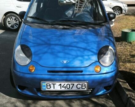 Синий Дэу Матиз, объемом двигателя 0.8 л и пробегом 58 тыс. км за 2600 $, фото 1 на Automoto.ua