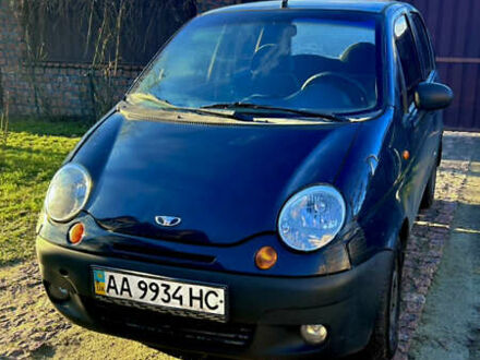 Синий Дэу Матиз, объемом двигателя 0.8 л и пробегом 198 тыс. км за 2700 $, фото 1 на Automoto.ua