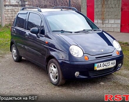 Синий Дэу Матиз, объемом двигателя 0.8 л и пробегом 69 тыс. км за 2800 $, фото 1 на Automoto.ua