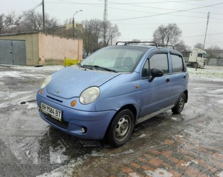 Синий Дэу Матиз, объемом двигателя 0.8 л и пробегом 250 тыс. км за 1000 $, фото 1 на Automoto.ua