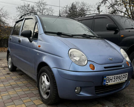 Синий Дэу Матиз, объемом двигателя 0.8 л и пробегом 185 тыс. км за 2300 $, фото 1 на Automoto.ua
