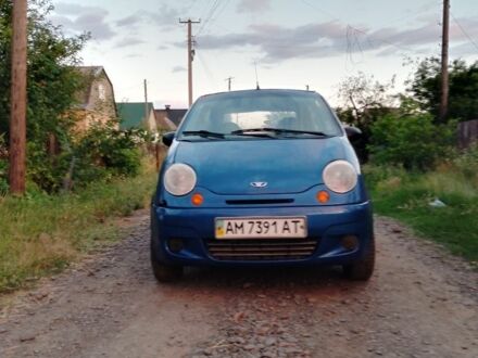 Дэу Матиз 2008 в Городище на Automoto.ua Синий Дэу Матиз, объемом двигателя 0.8 л и пробегом 319 тыс. км за 1500 $, фото 1 на Automoto.ua