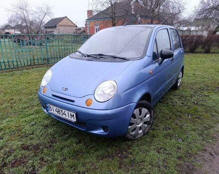 Синий Дэу Матиз, объемом двигателя 0.8 л и пробегом 100 тыс. км за 2100 $, фото 1 на Automoto.ua