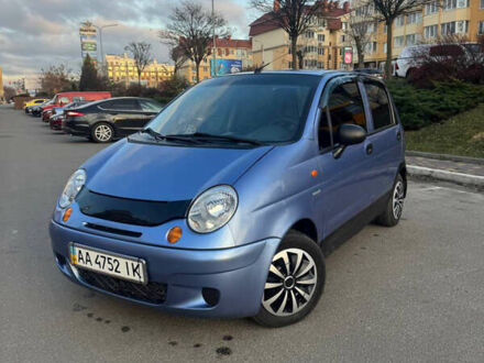 Синий Дэу Матиз, объемом двигателя 0.8 л и пробегом 124 тыс. км за 2200 $, фото 1 на Automoto.ua