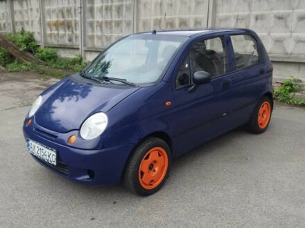 Синий Дэу Матиз, объемом двигателя 1 л и пробегом 130 тыс. км за 1599 $, фото 1 на Automoto.ua