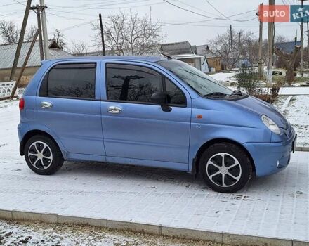 Синий Дэу Матиз, объемом двигателя 0.8 л и пробегом 150 тыс. км за 3000 $, фото 1 на Automoto.ua