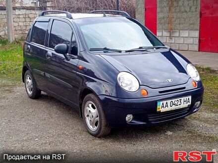 Синий Дэу Матиз, объемом двигателя 0.8 л и пробегом 69 тыс. км за 2800 $, фото 1 на Automoto.ua
