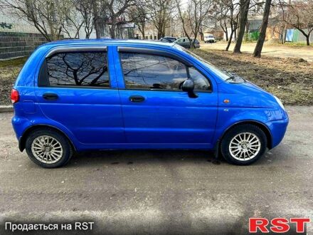 Синий Дэу Матиз, объемом двигателя 0.8 л и пробегом 145 тыс. км за 2500 $, фото 1 на Automoto.ua