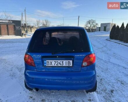 Синий Дэу Матиз, объемом двигателя 0.8 л и пробегом 122 тыс. км за 2600 $, фото 1 на Automoto.ua