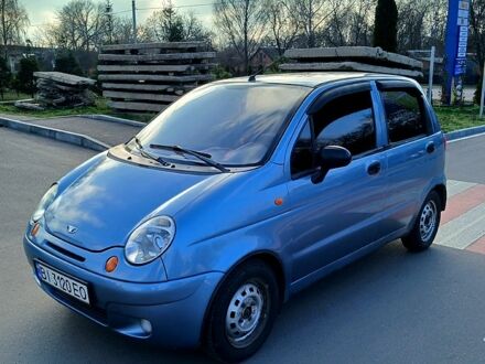 Синий Дэу Матиз, объемом двигателя 0.8 л и пробегом 200 тыс. км за 1800 $, фото 1 на Automoto.ua