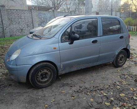 Синій Деу Матіз, об'ємом двигуна 0.8 л та пробігом 183 тис. км за 1500 $, фото 1 на Automoto.ua