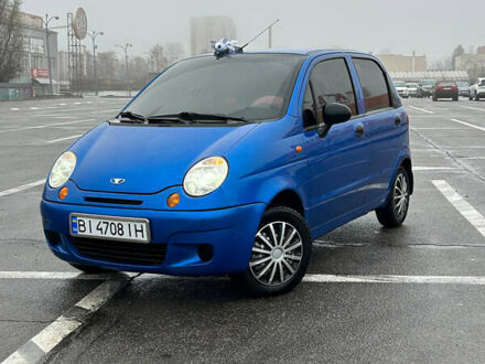 Синий Дэу Матиз, объемом двигателя 0.8 л и пробегом 82 тыс. км за 3500 $, фото 1 на Automoto.ua