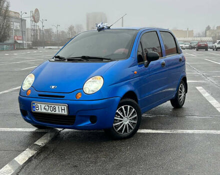 Синий Дэу Матиз, объемом двигателя 0.8 л и пробегом 82 тыс. км за 3500 $, фото 1 на Automoto.ua