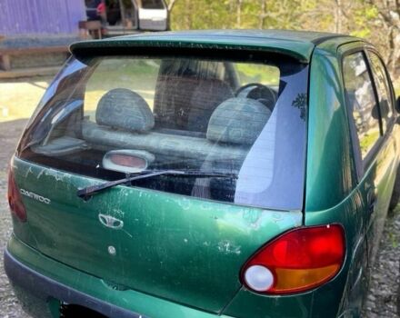 Зеленый Дэу Матиз, объемом двигателя 0.8 л и пробегом 100 тыс. км за 300 $, фото 1 на Automoto.ua