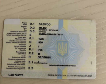 Зеленый Дэу Матиз, объемом двигателя 0.8 л и пробегом 111 тыс. км за 1800 $, фото 1 на Automoto.ua