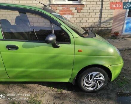 Зелений Деу Матіз, об'ємом двигуна 0.8 л та пробігом 120 тис. км за 1950 $, фото 2 на Automoto.ua