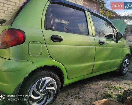 Зелений Деу Матіз, об'ємом двигуна 0.8 л та пробігом 120 тис. км за 1950 $, фото 14 на Automoto.ua