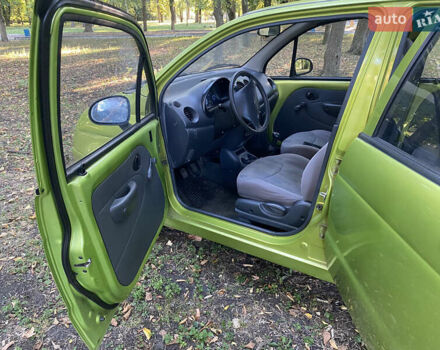 Зелений Деу Матіз, об'ємом двигуна 0.8 л та пробігом 129 тис. км за 1950 $, фото 10 на Automoto.ua