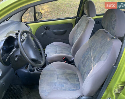 Зелений Деу Матіз, об'ємом двигуна 0.8 л та пробігом 129 тис. км за 1950 $, фото 11 на Automoto.ua