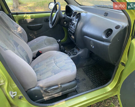 Зелений Деу Матіз, об'ємом двигуна 0.8 л та пробігом 129 тис. км за 1950 $, фото 12 на Automoto.ua