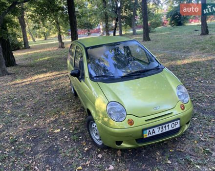 Зелений Деу Матіз, об'ємом двигуна 0.8 л та пробігом 129 тис. км за 1950 $, фото 1 на Automoto.ua