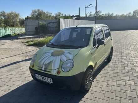 Дэу Матиз 2007 в Запорожье на Automoto.ua Зеленый Дэу Матиз, объемом двигателя 0.8 л и пробегом 145 тыс. км за 1700 $, фото 1 на Automoto.ua