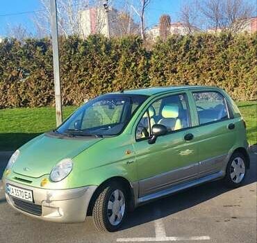 Зелений Деу Матіз, об'ємом двигуна 0.99 л та пробігом 122 тис. км за 2900 $, фото 1 на Automoto.ua