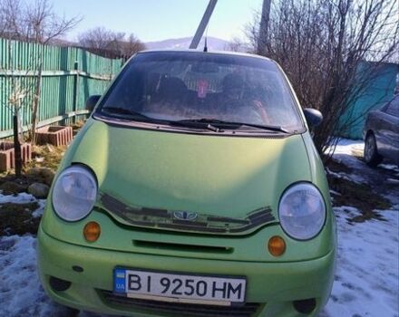 Зеленый Дэу Матиз, объемом двигателя 0.8 л и пробегом 200 тыс. км за 1400 $, фото 1 на Automoto.ua