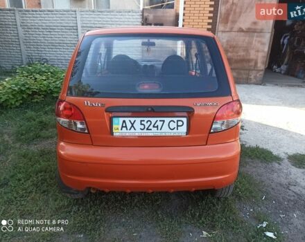 Оранжевый Дэу Матиз, объемом двигателя 0.8 л и пробегом 132 тыс. км за 2500 $, фото 1 на Automoto.ua