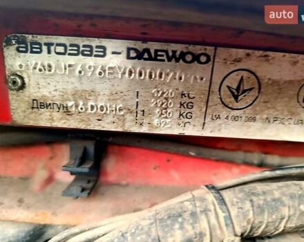 Красный Дэу Нубира, объемом двигателя 1.6 л и пробегом 183 тыс. км за 2500 $, фото 6 на Automoto.ua