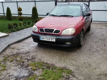 Красный Дэу Сенс, объемом двигателя 1.5 л и пробегом 180 тыс. км за 800 $, фото 1 на Automoto.ua