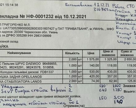 Серый Дэу Сенс, объемом двигателя 1.5 л и пробегом 240 тыс. км за 3400 $, фото 18 на Automoto.ua