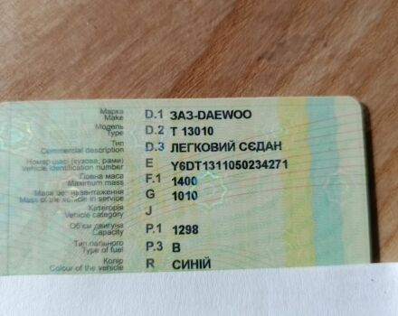 Синій Деу Сенс, об'ємом двигуна 1.3 л та пробігом 130 тис. км за 2000 $, фото 1 на Automoto.ua