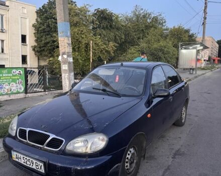 Синий Дэу Сенс, объемом двигателя 1.3 л и пробегом 220 тыс. км за 450 $, фото 1 на Automoto.ua