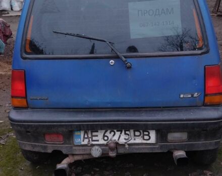 Синий Дэу Тико, объемом двигателя 0.9 л и пробегом 200 тыс. км за 593 $, фото 1 на Automoto.ua
