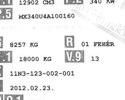 Белый Даф ХФ, объемом двигателя 12.9 л и пробегом 856 тыс. км за 15999 $, фото 47 на Automoto.ua