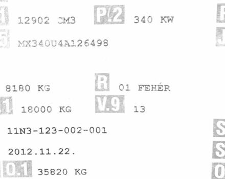 Белый Даф ХФ, объемом двигателя 12.9 л и пробегом 993 тыс. км за 21850 $, фото 67 на Automoto.ua