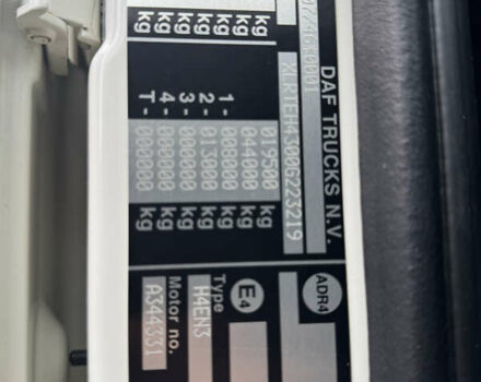 Белый Даф ХФ, объемом двигателя 12.9 л и пробегом 560 тыс. км за 32000 $, фото 42 на Automoto.ua